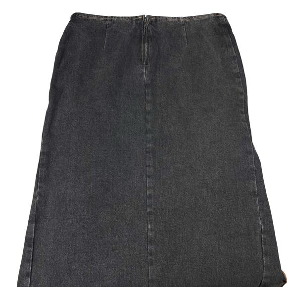 NWT LIONESS Rendezvous Denim Maxi Skirt Sz Medium - Picture 8 of 9